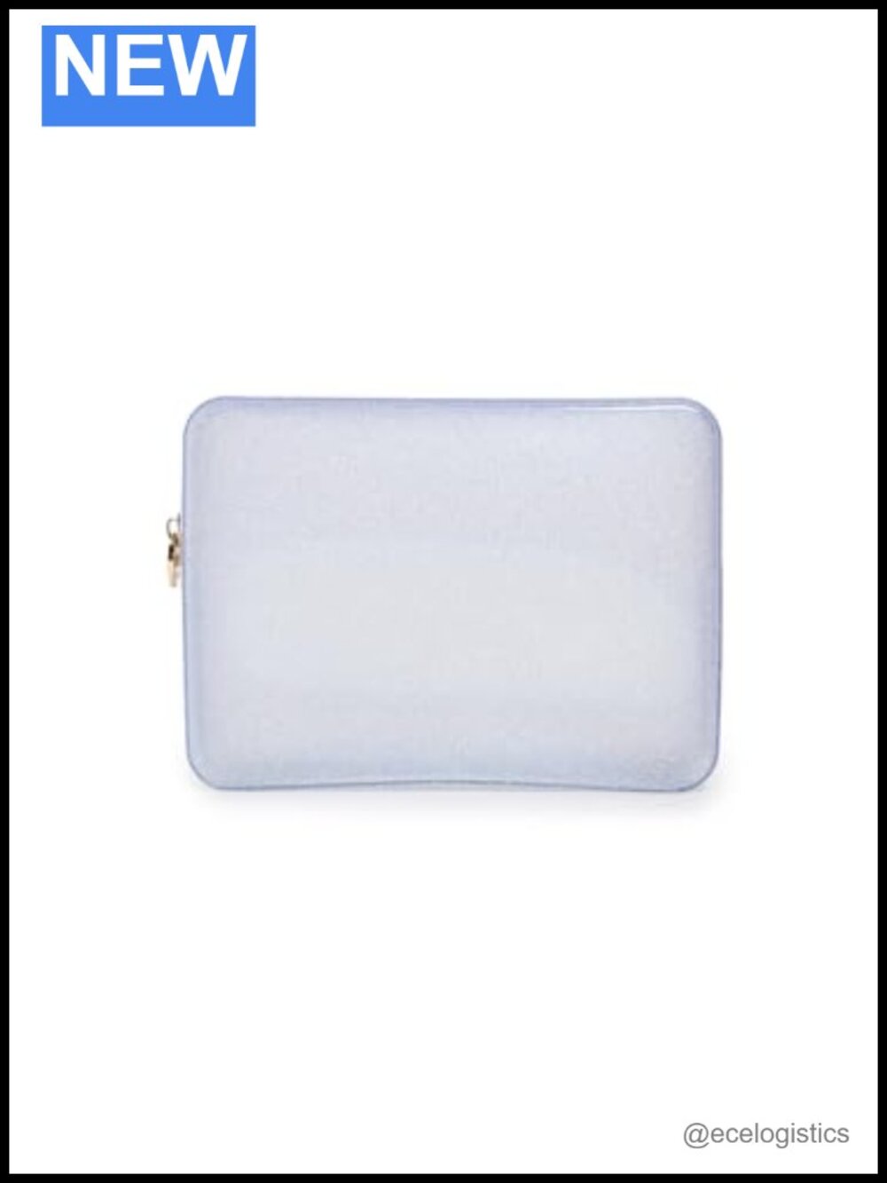 Clear Acrylic Pouch Handbag - Large Travel Cosmetic Organizer